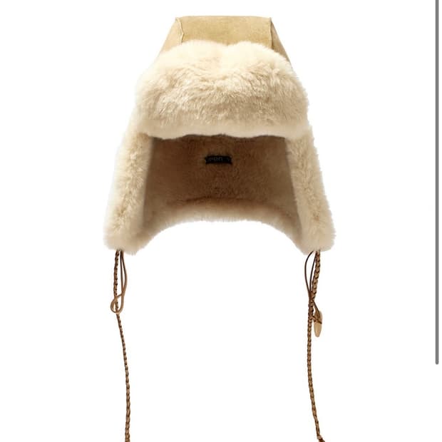 open yy 브레이디드 셔링 트래퍼 베이지