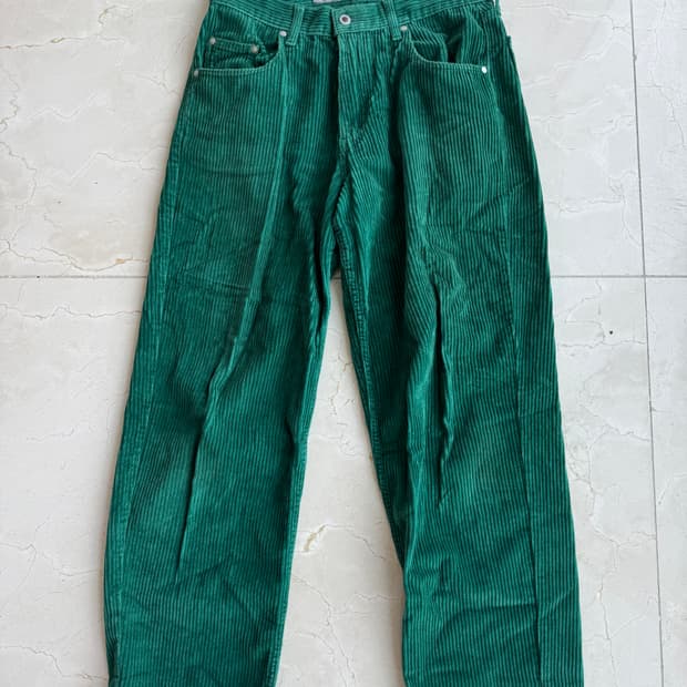 빈티지 리바이스 실버텝 코듀로이 팬츠 그린 사이즈 30