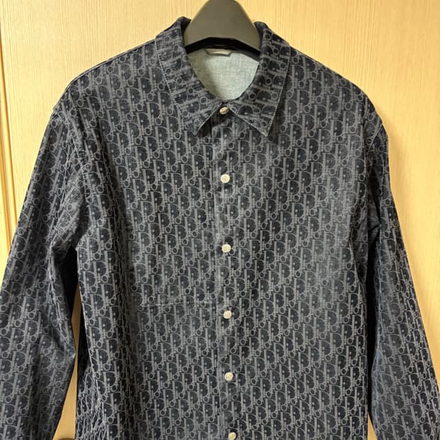 [50]디올 오블리크 벨벳 데님 셔츠 자켓