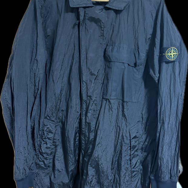 스톤아일랜드 나일론 메탈 와트로 립스탑 자켓