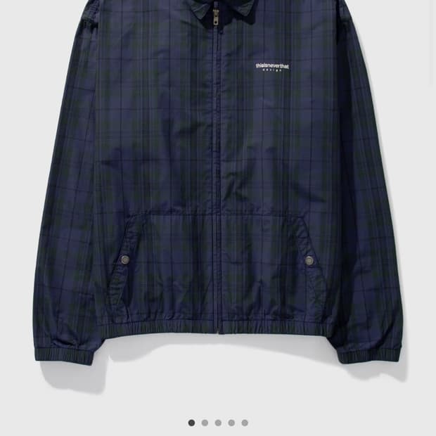 디스이즈네버뎃 코듀라 체크 자켓 M