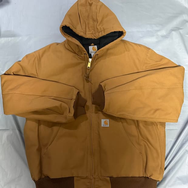 칼하트 덕 액티브 후드 자켓 j140 브라운