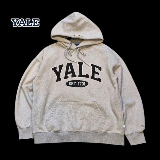 (M)YALE 그레이 후드