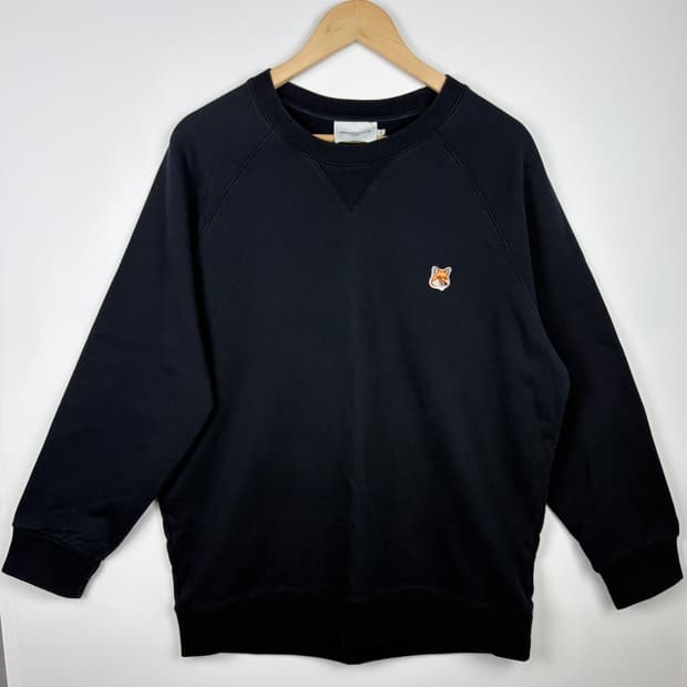 메종키츠네 폭스헤드 패치로고 맨투맨