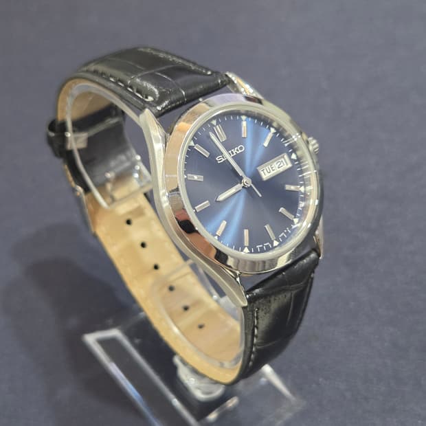 90s 빈티지 세이코 데이데이트 7N43-9080 청판 가죽 시계