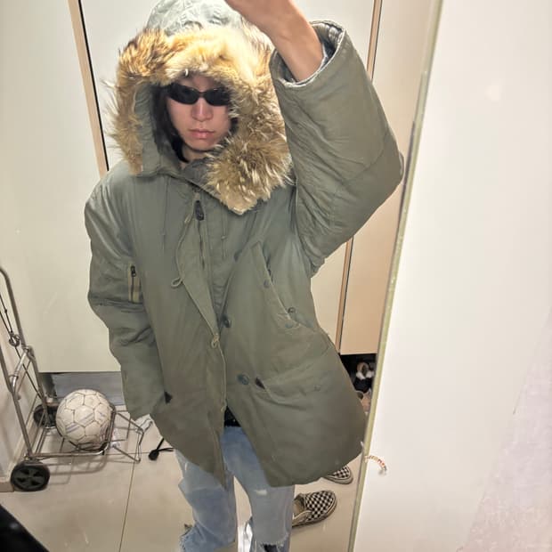 60s N-3B 파카 skyline