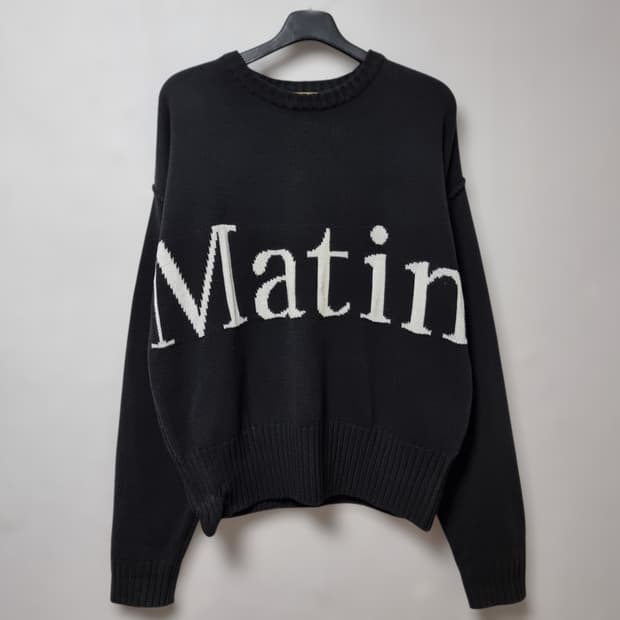 마뗑킴 빅 로고 풀오버 니트 FREE