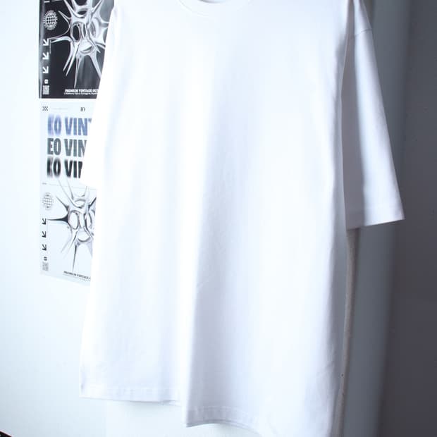 (L-XL) 메르고 반팔 티셔츠 화이트 무지 기본-H31390