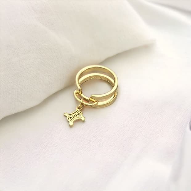 셀린느 트리옹프 925실버 반지