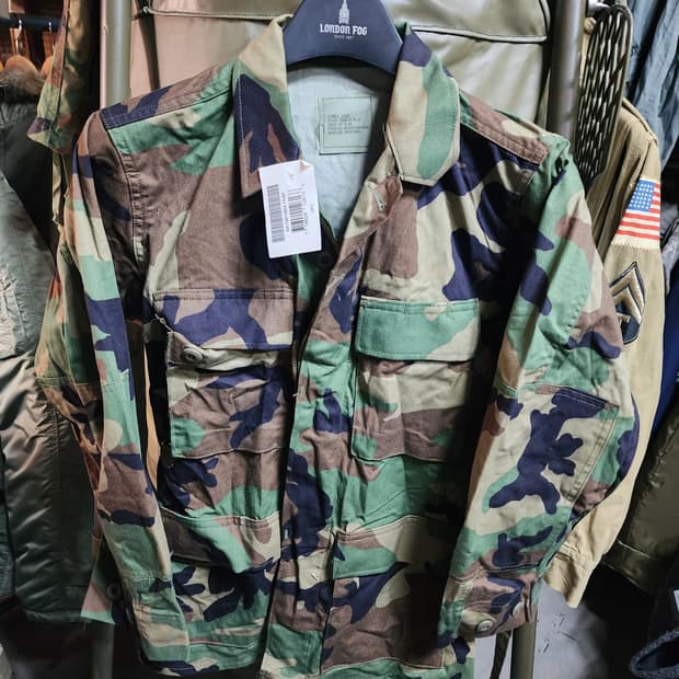 미군 오리지널 우드랜드 전투복 상의 BDU