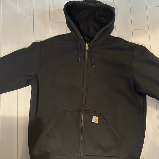칼하트 후드집업 블랙 L