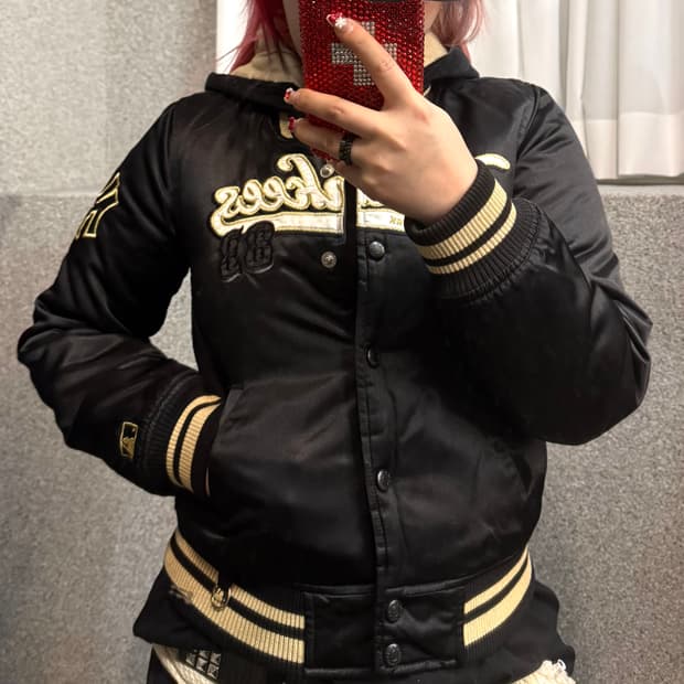 MLB gold yankees bomber hoodie jacket