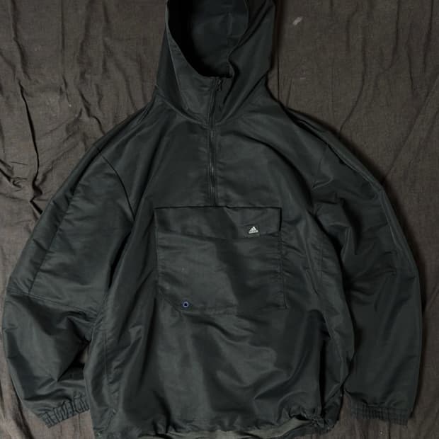 아디다스 블랙 M ANORAK 아노락 후드 자켓 