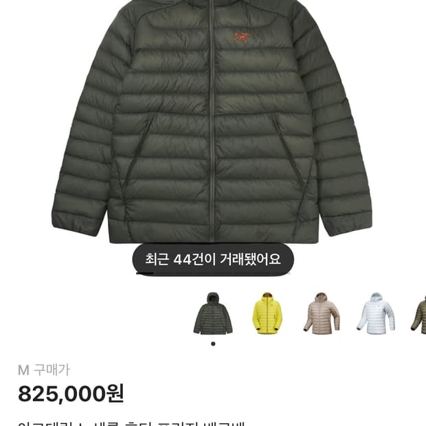 (새상품)아크테릭스 세륨 포리지 베르베 M 