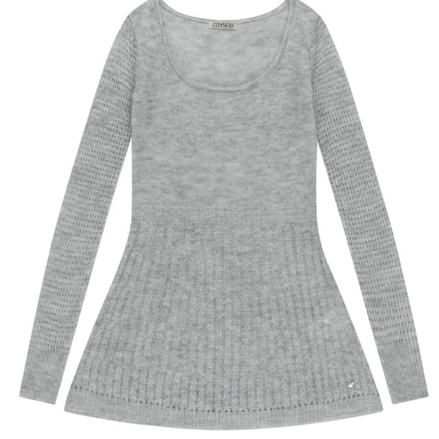 코이세이오 소프트 벨 니트 라이트 그레이