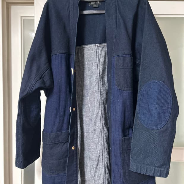 스노우피크 일본 데님 커버올 자켓 L사이즈입니다