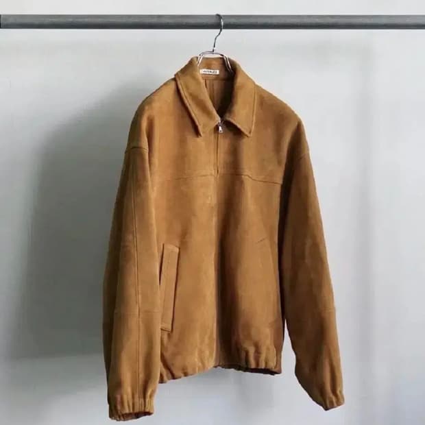 오라리 auralee 램 스웨이드 자켓 4사이즈