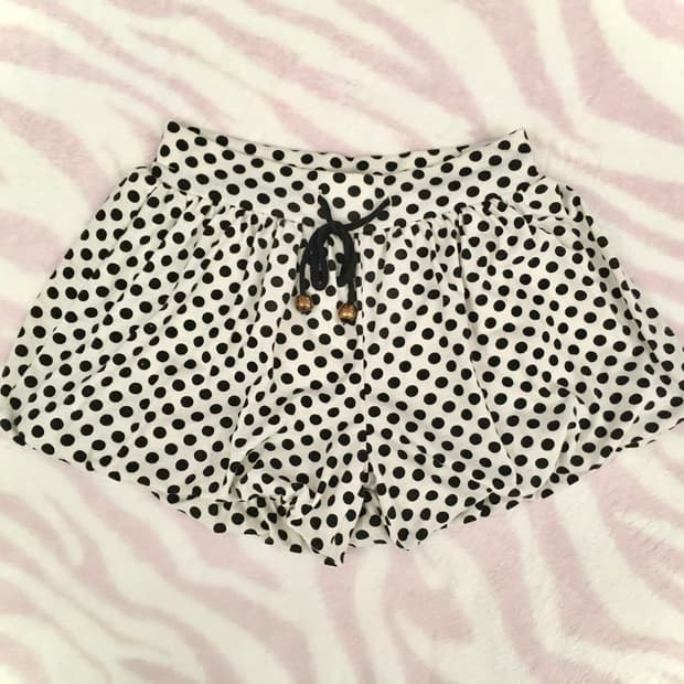 도트 벌룬핏 팬츠 갸루 모리걸