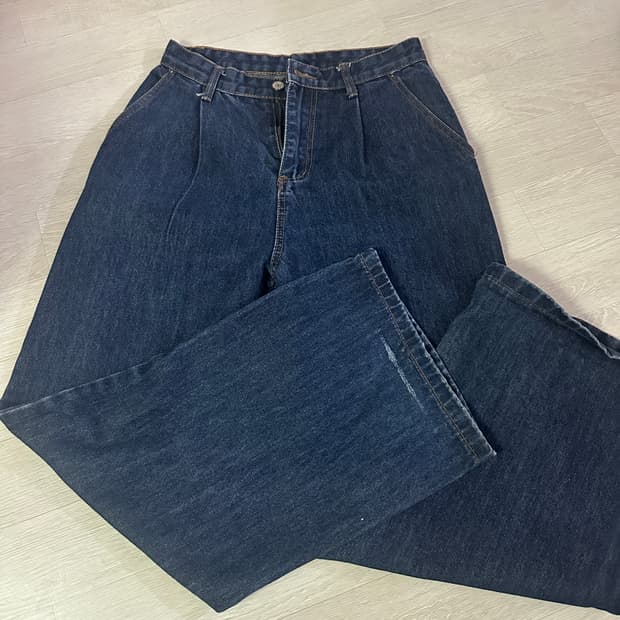 생지 데님 팬츠