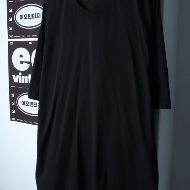 (3XL) 무신사 스탠다드 반팔 티셔츠 빅사이즈 무지 블랙-H35944