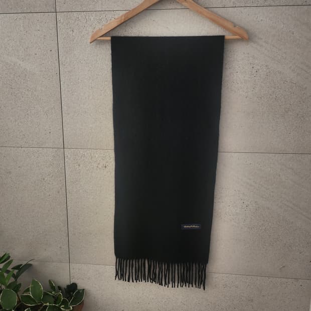 드라이완료 캐시미어 100% 블랙 머플러