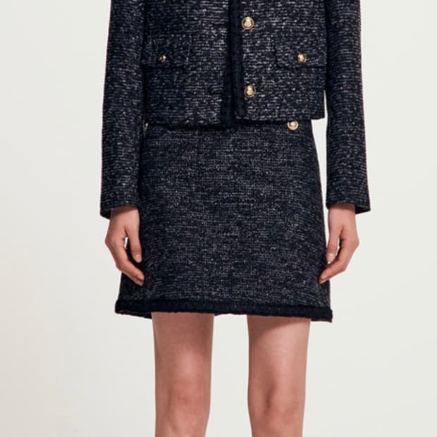 Sandro 산드로 트위드 자켓 36