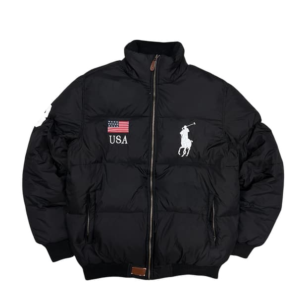폴로 빅포니 USA 성조기 패딩(XL)