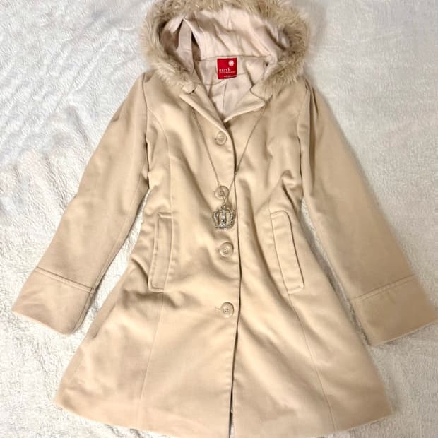 라떼갸루 히메갸루 러블리 코트 일본빈티지 로리타 로걀 달천깔 히메카지