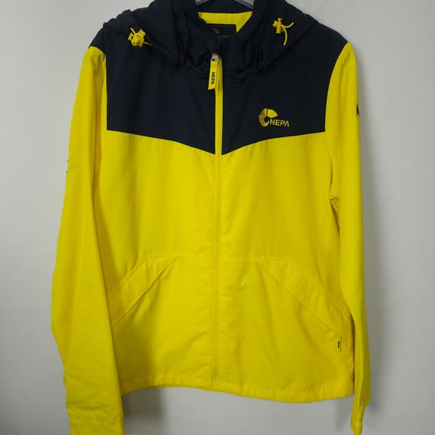 네파 여성 바람막이 점퍼 95 (M) 옐로우네이비