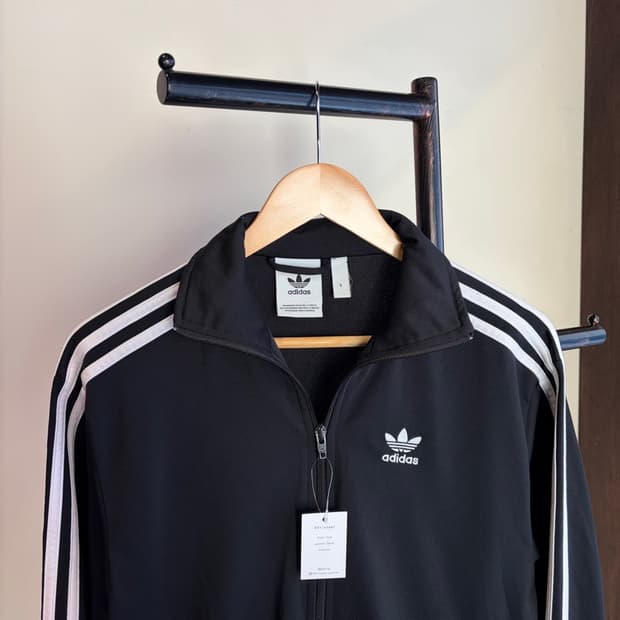 16107 - 아디다스 블랙 파이어버드 트랙탑 져지