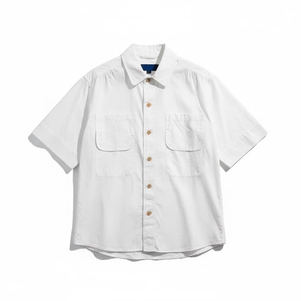 Document 도큐먼트 포켓 반팔 셔츠 화이트 L