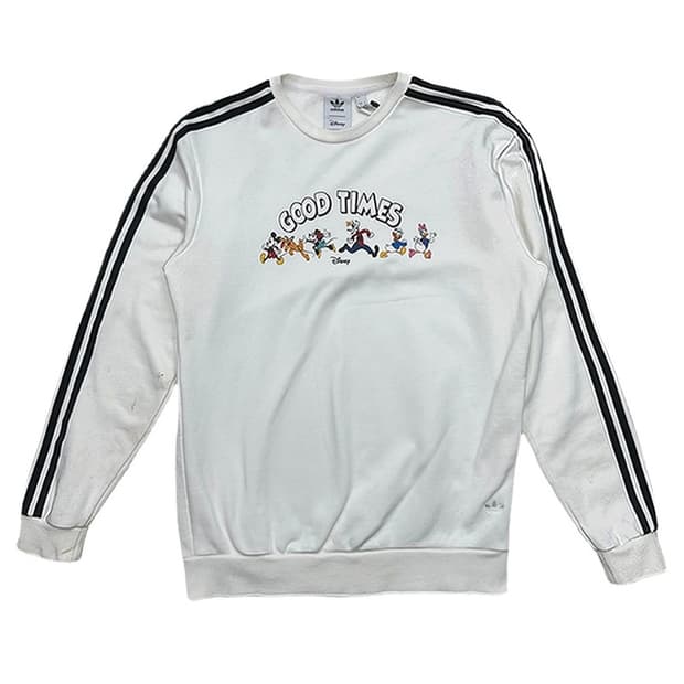 아디다스X디즈니 스웻셔츠 맨투맨 화이트 XL