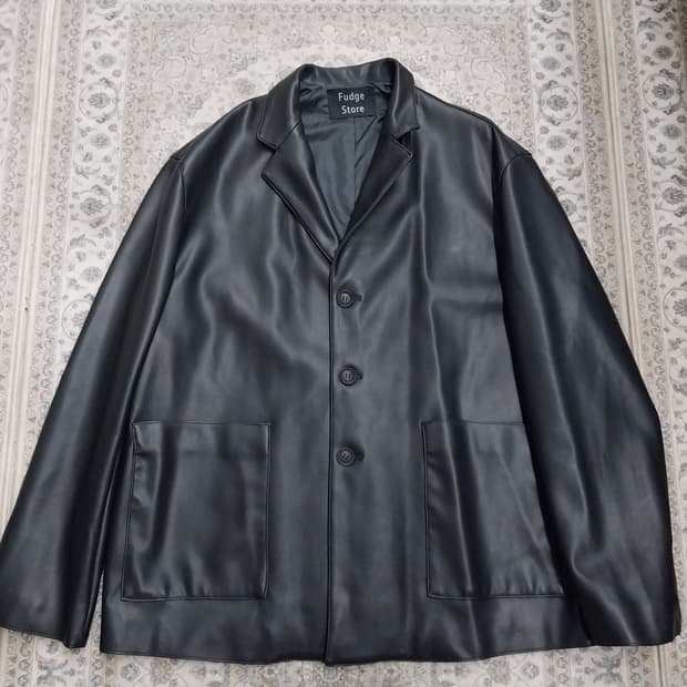 라퍼지 스토어 버핑 레더 블레이져 L