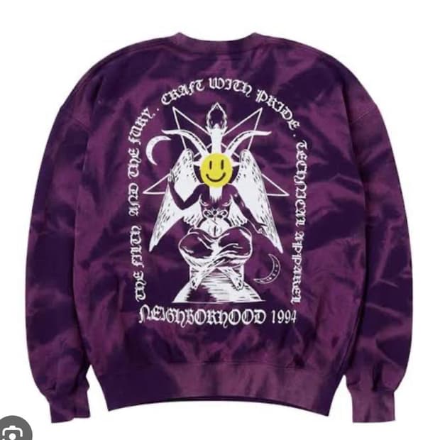 네이버후드 Tie dye 크루넥 스웻셔츠