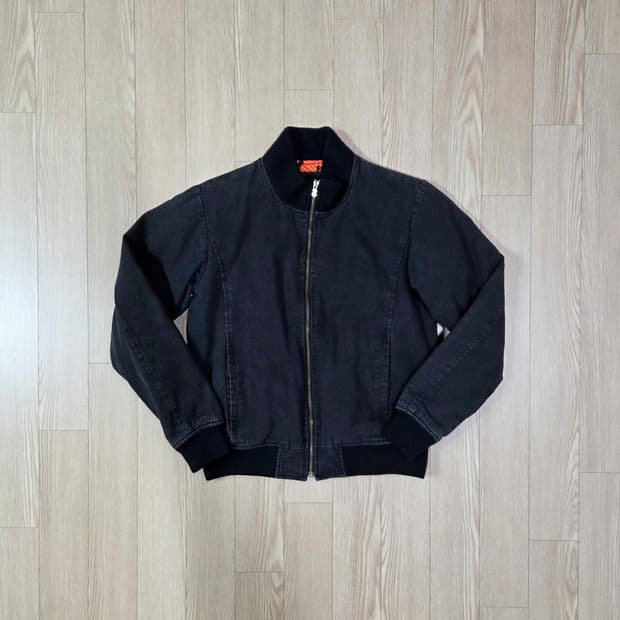 스웨거 원워싱 하이넥 봄버 재킷