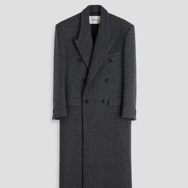 [Taille 타일레]TAILORED OVER COAT 해링본 그레이