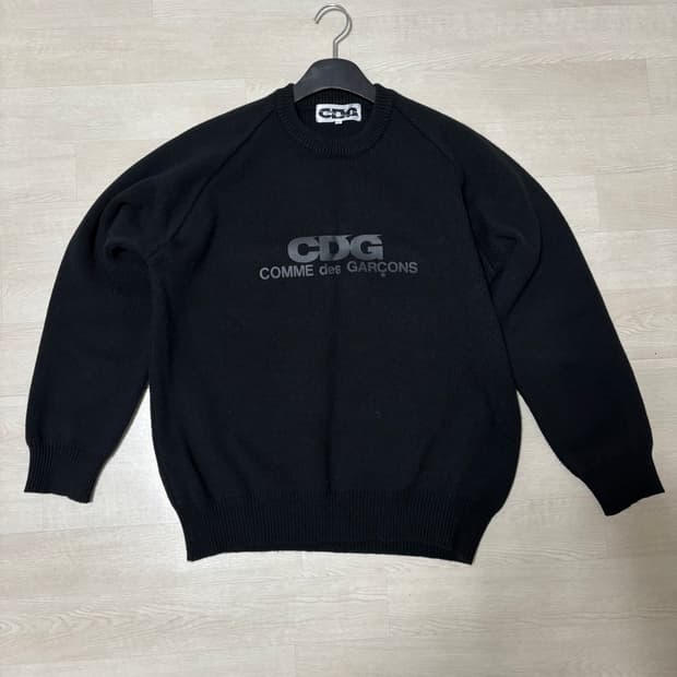 꼼데가르송 CDG 니트 블랙 L