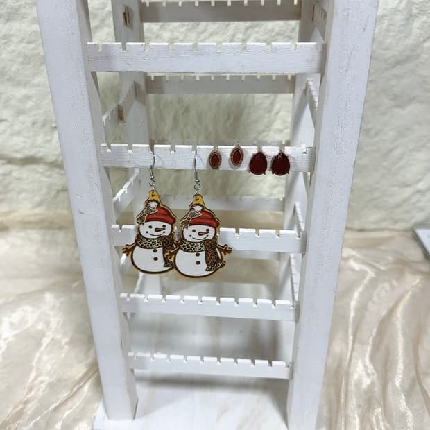 빈티지 눈사람 오리엔탈 귀걸이세트