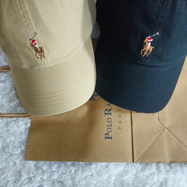 폴로모자 폴로볼캡 새상품(베이지.블랙)