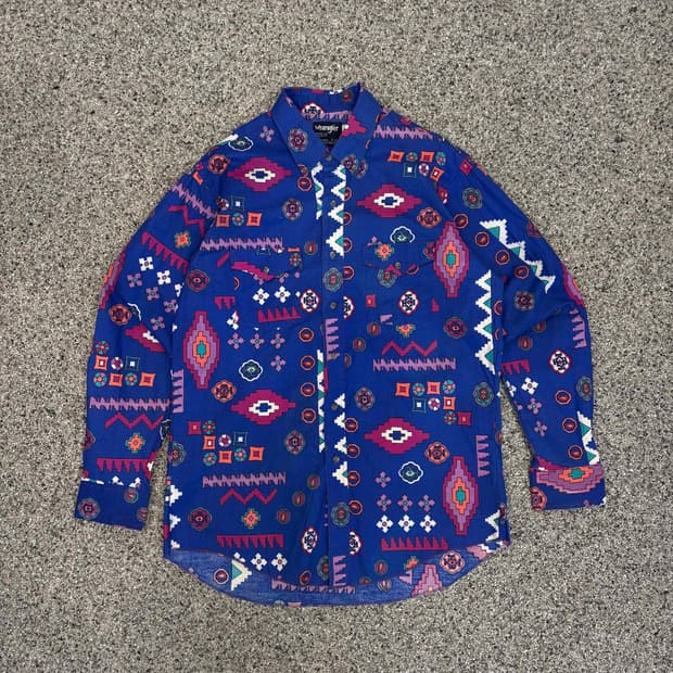 Deadstock 80s 랭글러 made in usa 웨스턴셔츠 a
