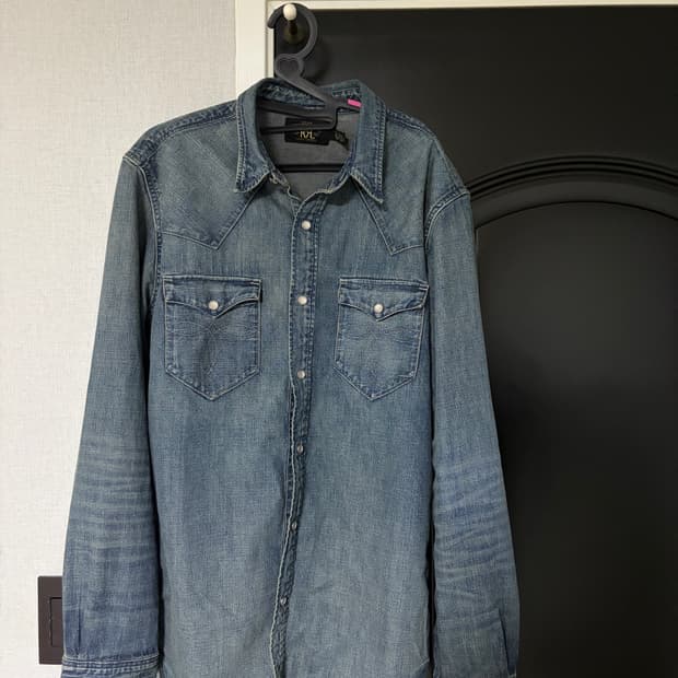 RRL 웨스턴 데님 셔츠 L