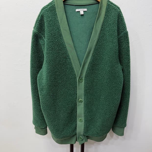 정품) COS 코스 남성 오버핏 후리스 가디건 S