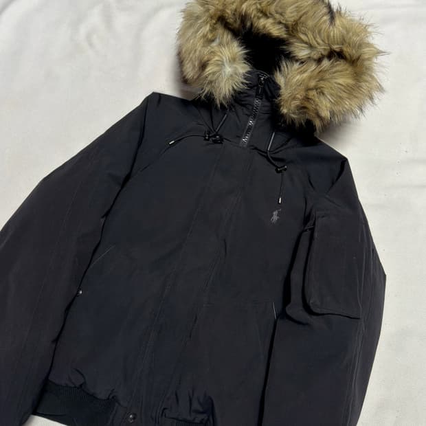 M 폴로랄프로렌 24fw 블랙 구스다운 숏 패딩