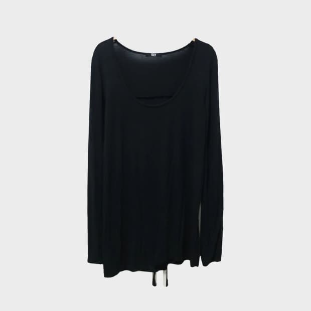 SLY 딥넥 커티드 긴팔 티셔츠 63429