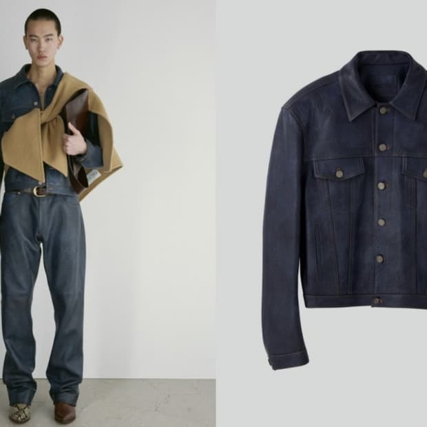 렉토 데님 레더 M사이즈