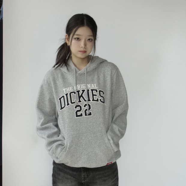 디키즈 그레이 후드티