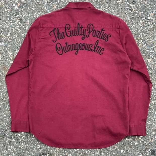 wacko maria chain stitch shirt