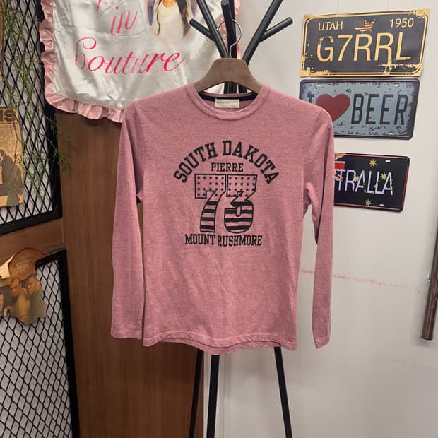 Pink Numbering Long Sleeve 