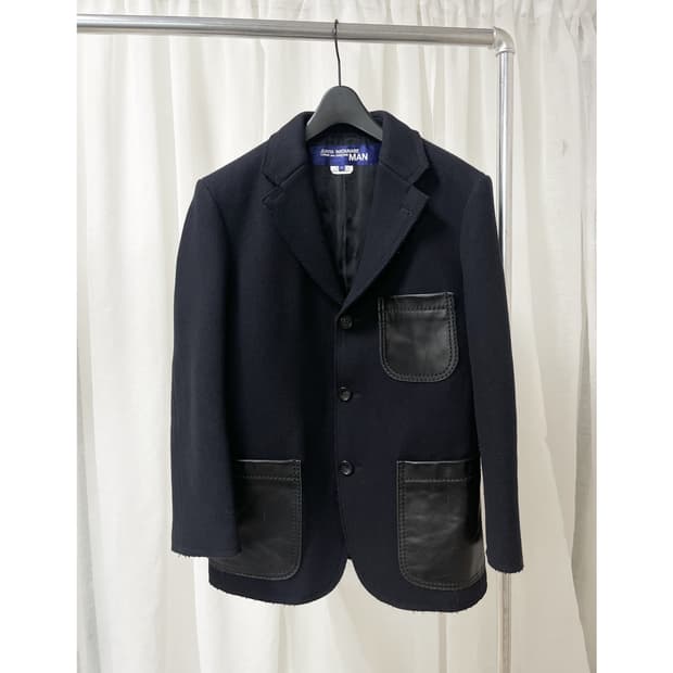 JUNYA WATANABE 2008FW wool & leather JK