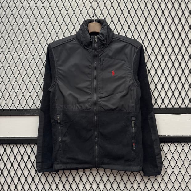 폴로 랄프로렌 폴라텍 하이브리드 나일론 플리스 자켓 블랙